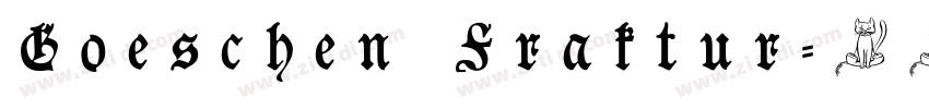 Goeschen Fraktur字体转换